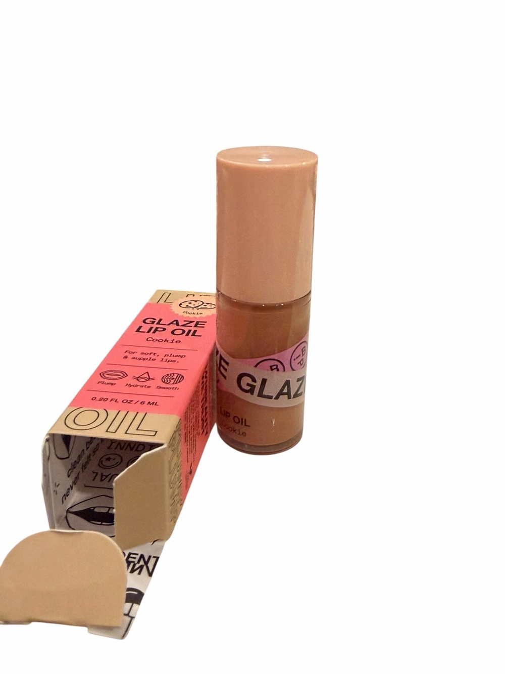INNBEAUTY‎ Project Glaze COOKIE Flavored Nude Lip Oil Gloss NEW Plump Hydrate